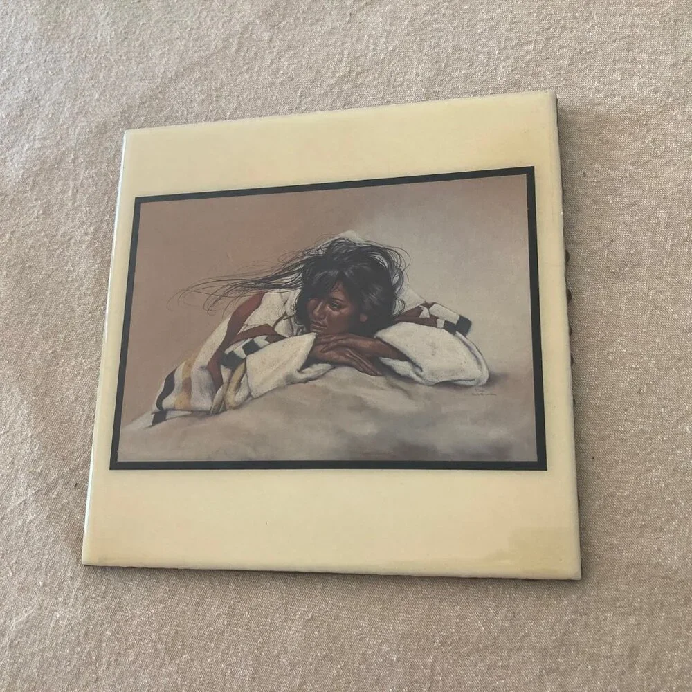 Penni Anne Cross Vintage Tile/Trivet